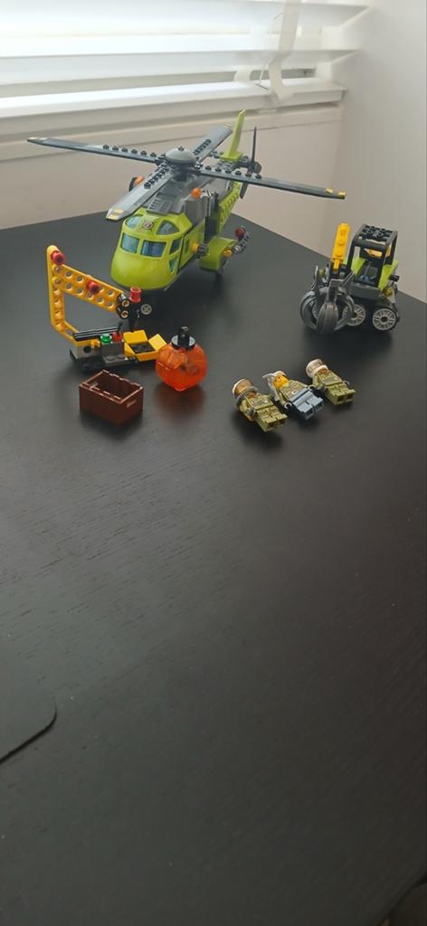 Lego 60123  City Helikopter, Graafmachine en Minifiguren, Kinderen en Baby's, Speelgoed | Duplo en Lego, Gebruikt, Lego, Complete set