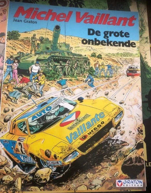 de grote onbekende michel vaillant k5, Eén stripboek, Ophalen of Verzenden, Zo goed als nieuw