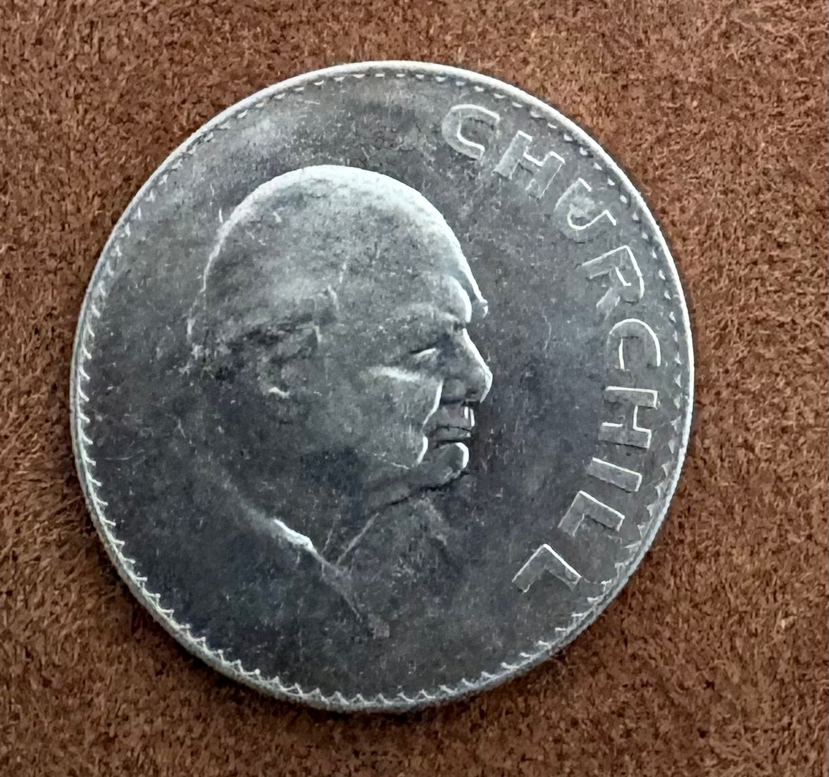 1965 Britse Churchill Kroon Munt - Elizabeth II, Ophalen of Verzenden