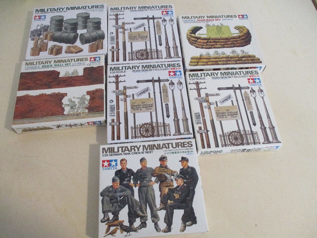 Diverse Tamiya sets, Hobby en Vrije tijd, Modelbouw | Figuren en Diorama's, Ophalen of Verzenden, Zo goed als nieuw, 1:35 tot 1:50
