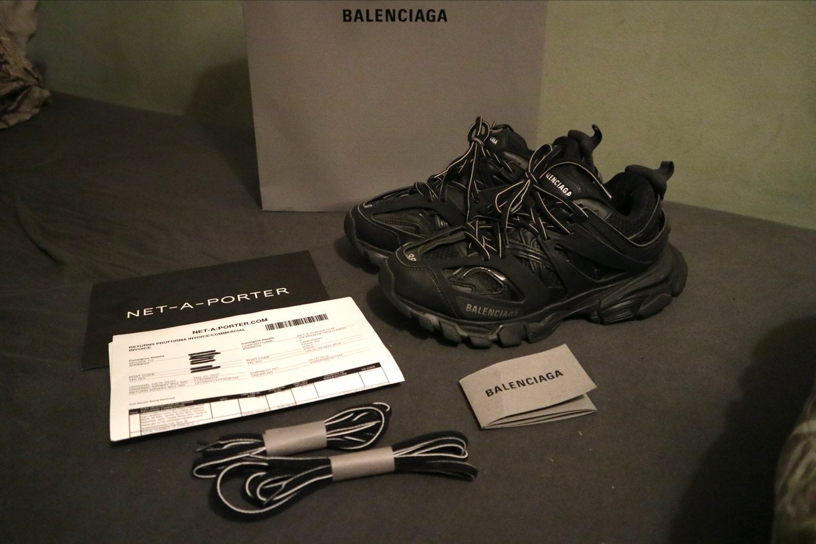 Balenciaga Track Sneakers Zwart maat 38, Ophalen of Verzenden, Gedragen, Zwart, Sneakers of Gympen