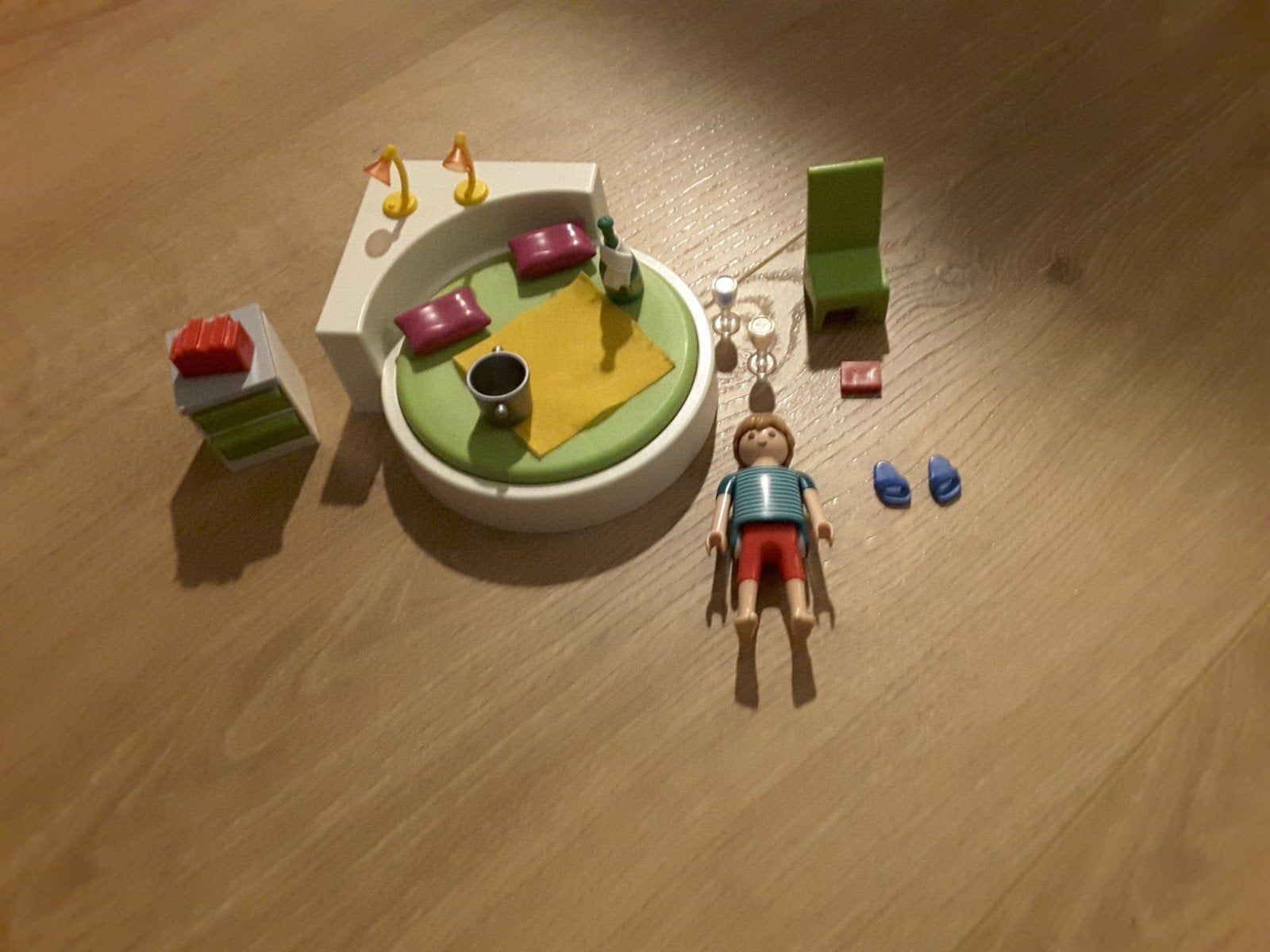 Playmobil 5583 slaapkamer loungebed, Ophalen of Verzenden, Zo goed als nieuw, Complete set, Overige typen