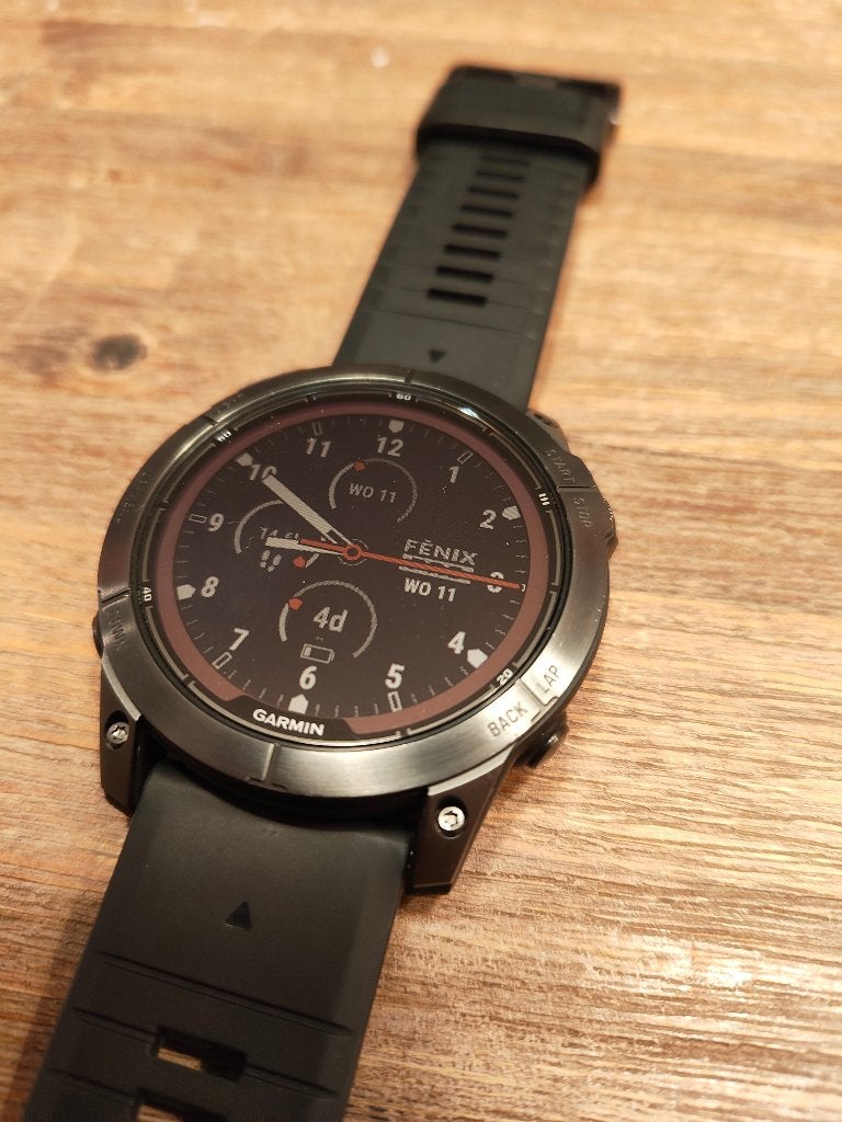 Garmin Fenix 7xPro Sapphire Solar, Zwart, Garmin, Ophalen of Verzenden, Zo goed als nieuw
