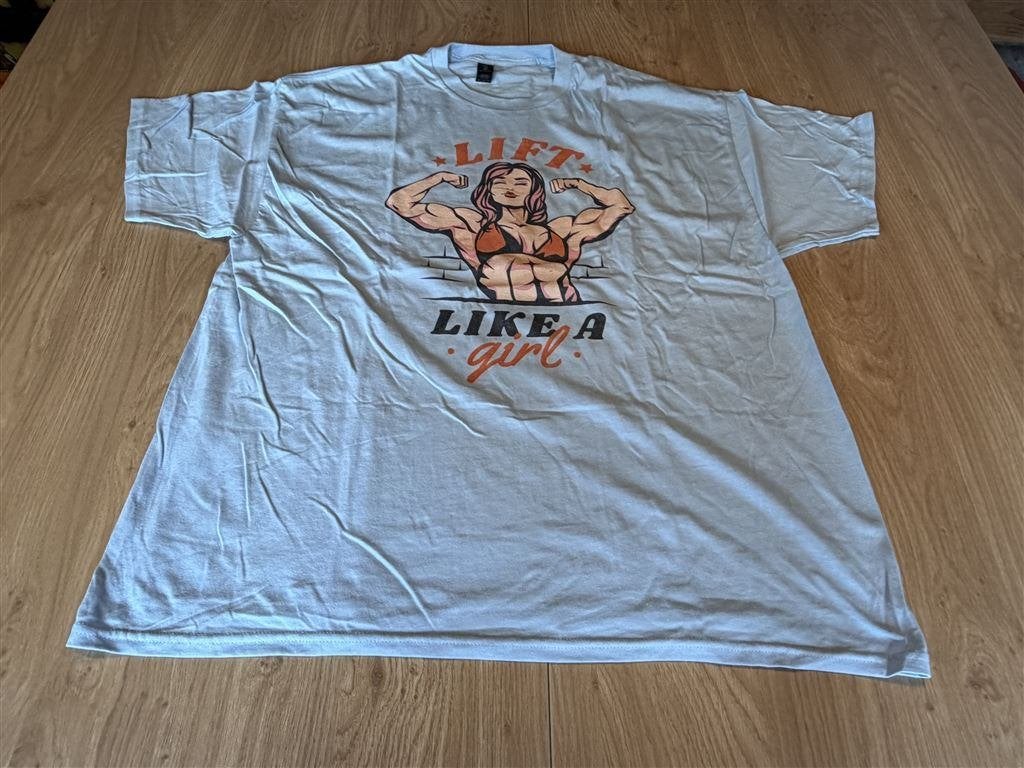 Lift Like a Girl Bodybuilding T-Shirt Dames Maat 2XL, Ophalen of Verzenden, Zo goed als nieuw, Overige maten