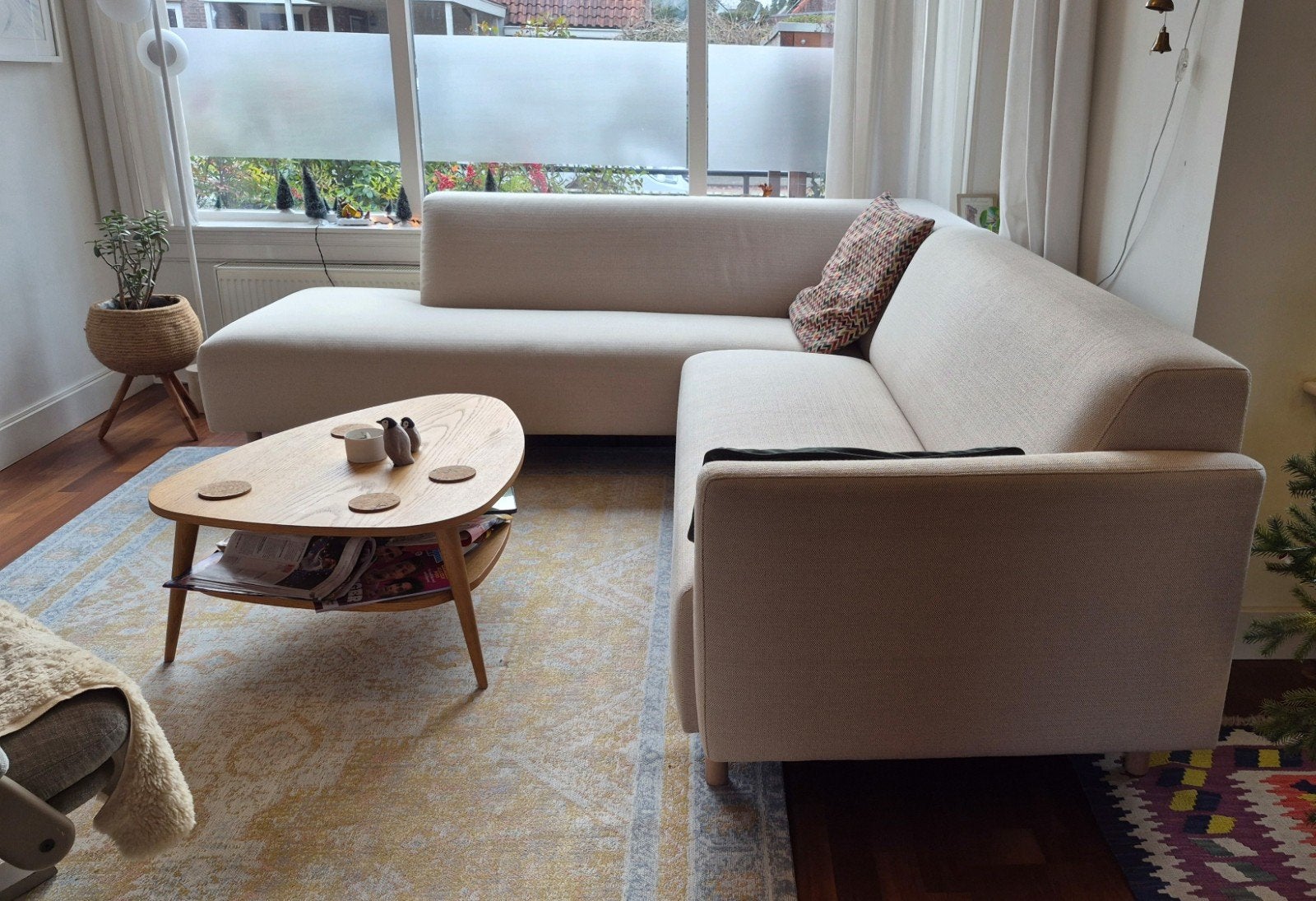Strakke hoekbank Dune, Cartel Living - Scandinavisch design, Ophalen, 250 tot 300 cm, Hoekbank, Scandinavisch