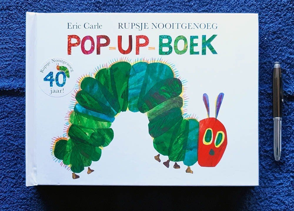 Rupsje Nooitgenoeg pop-up boek (2009), Ophalen of Verzenden, Zo goed als nieuw, Naar Eric Carle's klassieker, Prentenboek