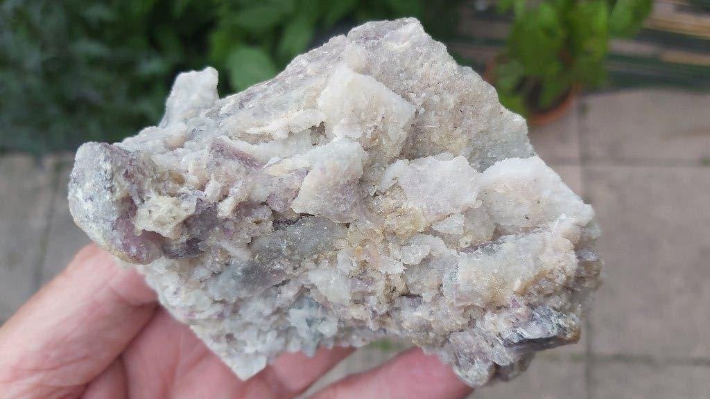 R23 Paarse en witte Fluoriet Mine de Fontesante Frankrijk, Ophalen of Verzenden, Mineraal