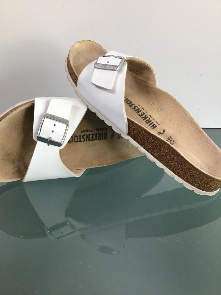 Birkenstock Madrid 39 | witte slippers | Gratis verzenden, Kleding | Dames, Schoenen, Slippers, Verzenden, Wit, Nieuw