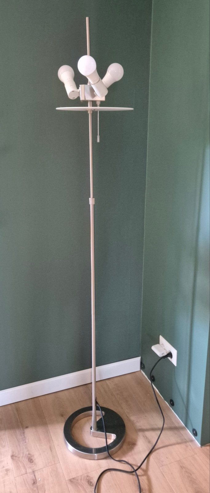 Ikea staande lamp Nyfors incl. 3 lampen, zonder kap, Huis en Inrichting, Lampen | Vloerlampen, Ophalen, 150 tot 200 cm