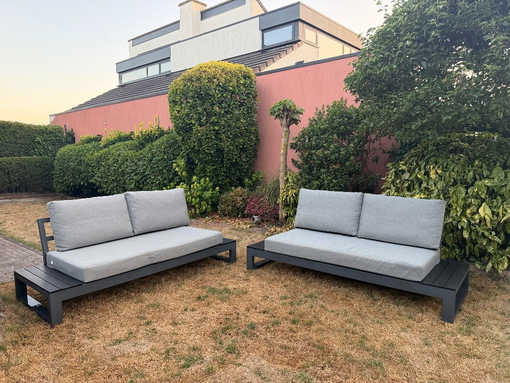 Loungebank merk LIFE, Tuin en Terras, Tuinsets en Loungesets, Ophalen, 6 zitplaatsen, Aluminium, Zo goed als nieuw