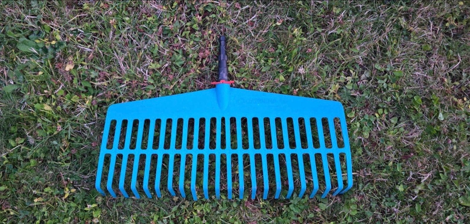 Blauwe Gardena hark voor tuin en gazon, Ophalen, Gebruikt, Hark