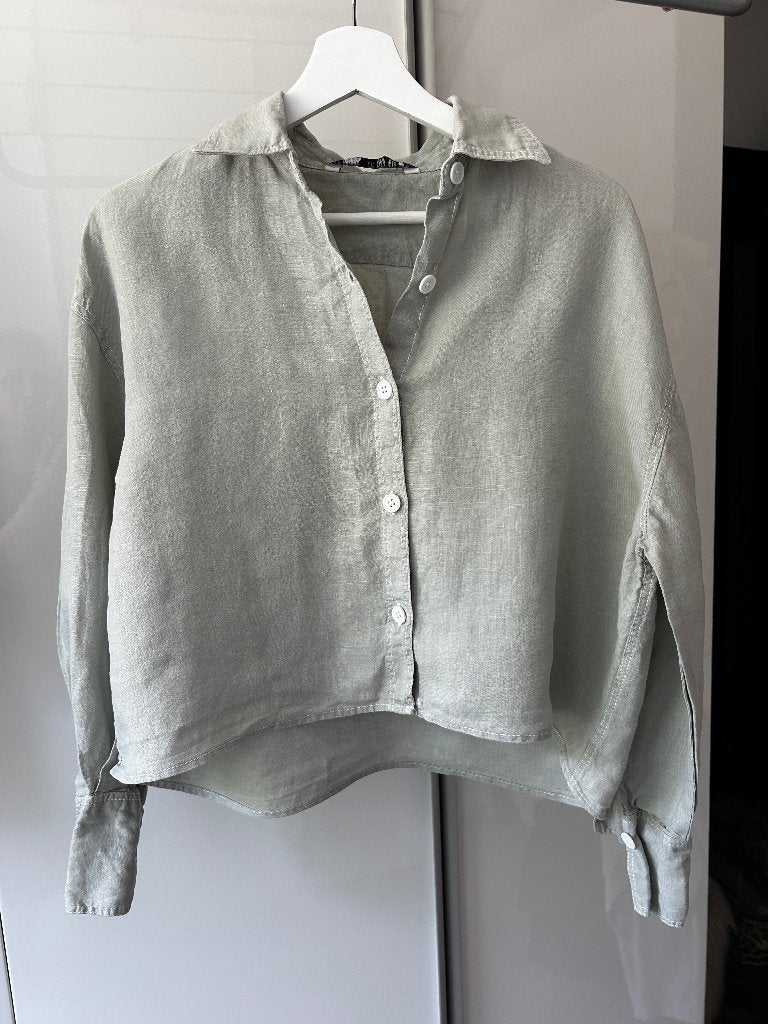 Blouse Zara, Maat 38/40 (M), Zara, Ophalen of Verzenden, Grijs