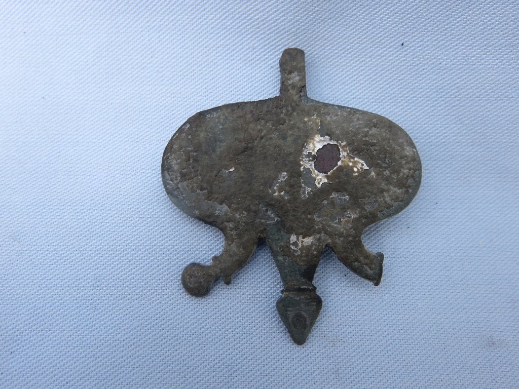 Romeinse rijk - Phalera hanger in brons  - ca.2000 jaar oud, Ophalen of Verzenden, Brons