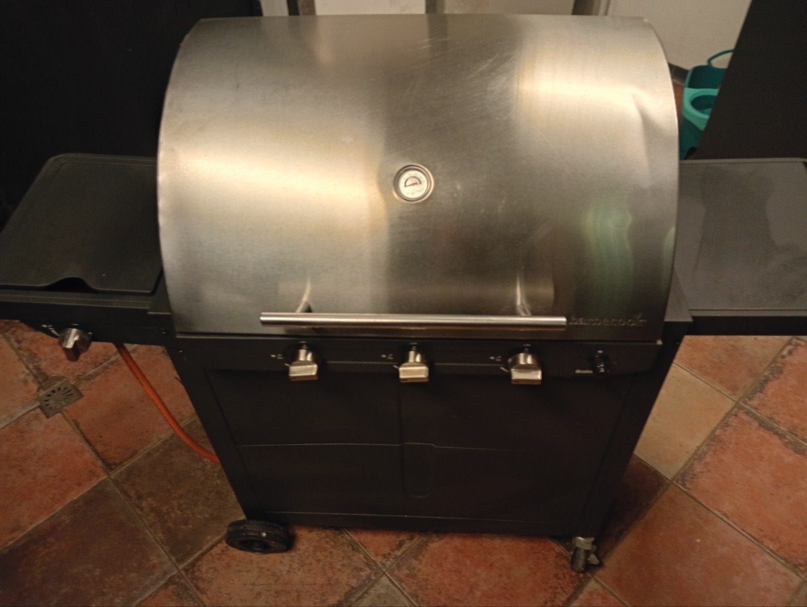 Gas barbecue met zijbrander, Ophalen, Gebruikt, Barbecook