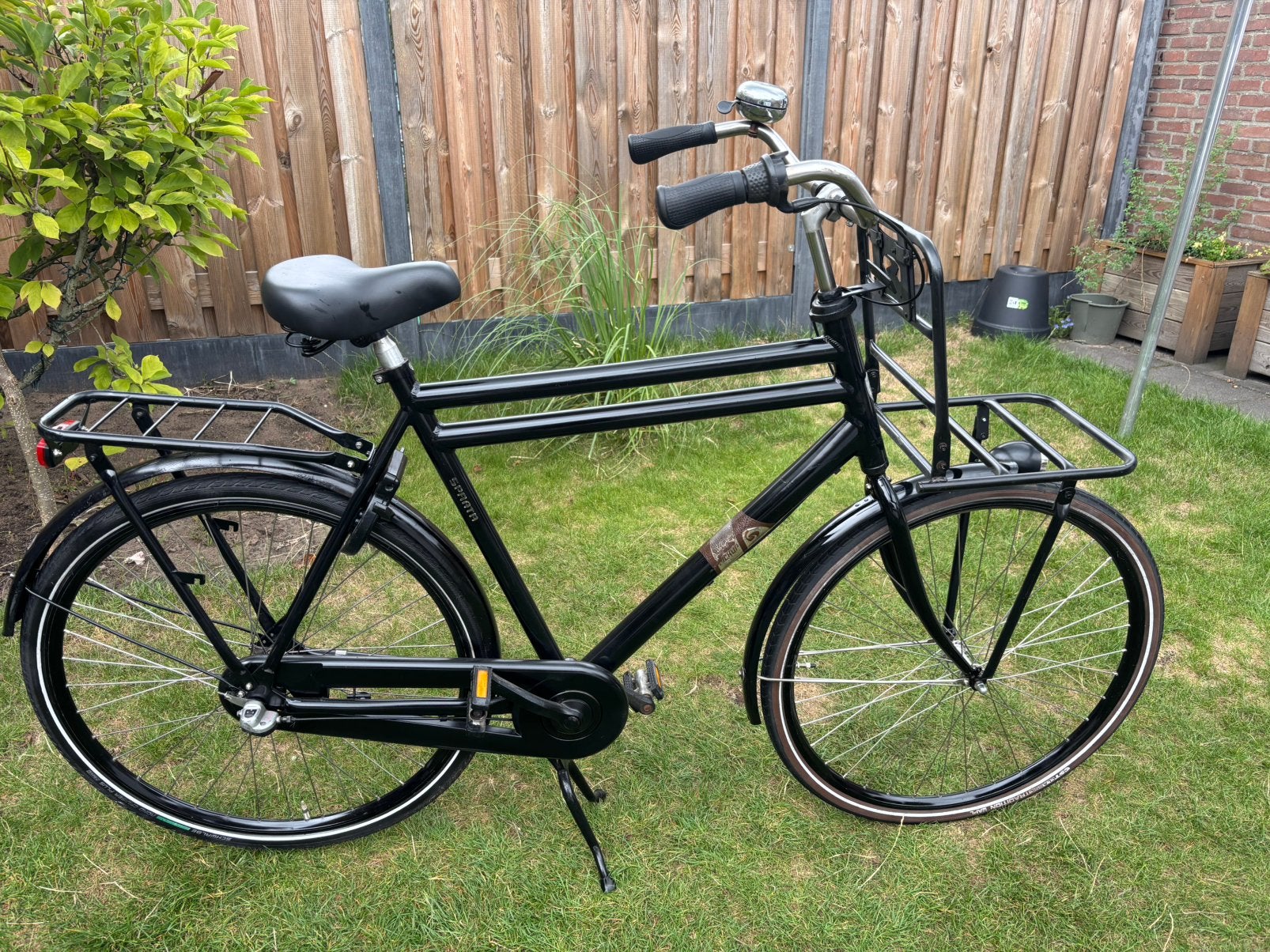 28” Sparta Pick Up heren fiets transporter zwart framemt 61, Ophalen, Sparta, Velgrem, Versnellingen