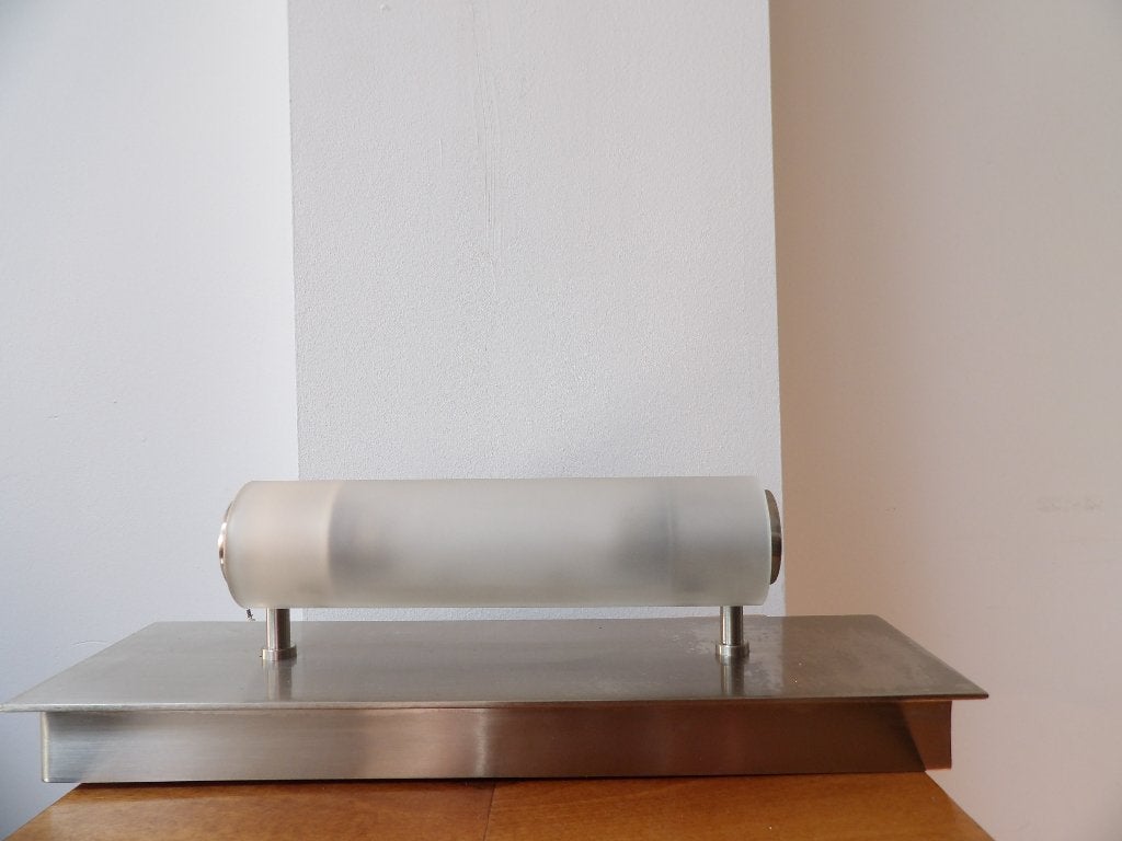 Design Plafondlampen RVS/Glas, Gebruikt, Modern, Overige fittingen, Ophalen of Verzenden