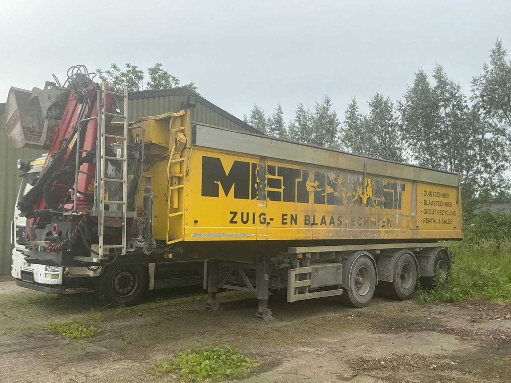 2003 Floor Roelofs AO Oplegger Kipper 3-asser met laadkraan, Auto's, Vrachtwagens, Overige brandstoffen, Origineel Nederlands