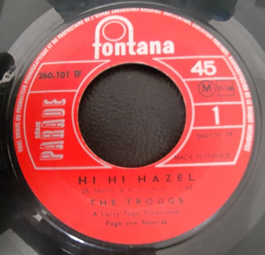 The Troggs ‎– Hi Hi Hazel, Gebruikt, Verzenden, 7 inch, Beschermende buitenhoes