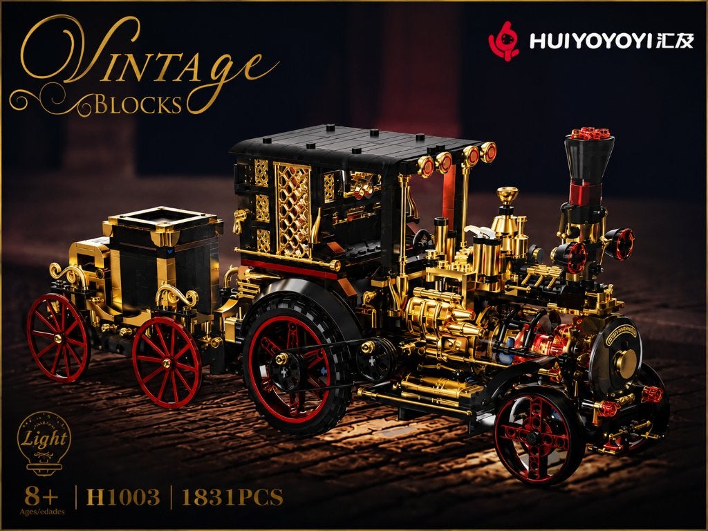 Vintage Steam Tractor – Nieuw in doos – Met verlichting, Ophalen of Verzenden, Nieuw
