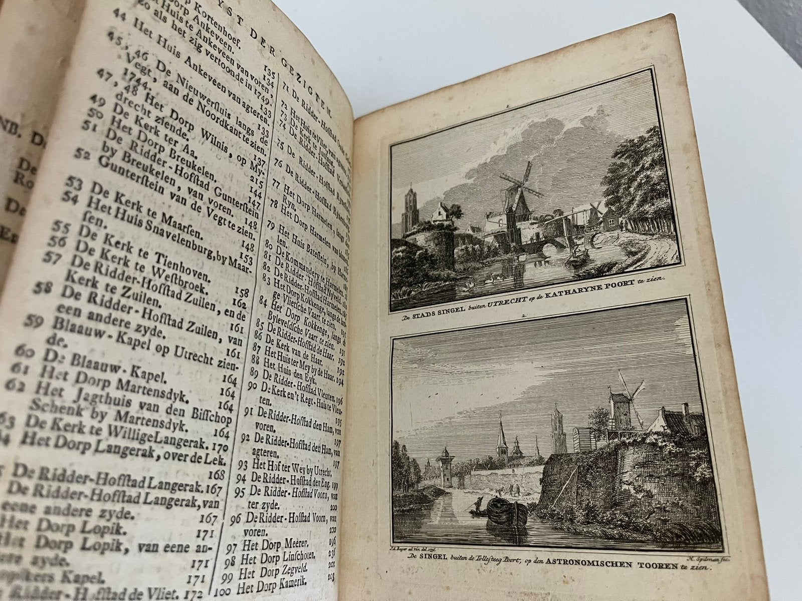 Boek met gravures Utrecht 1773 | Spilman, De Beijer, Ophalen of Verzenden