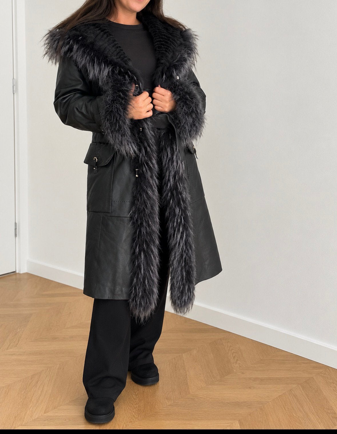 Super elegant bontjas uit Frankrijk zgan! SML, Ophalen of Verzenden, Zo goed als nieuw, Maat 38/40 (M), Meerkleurig