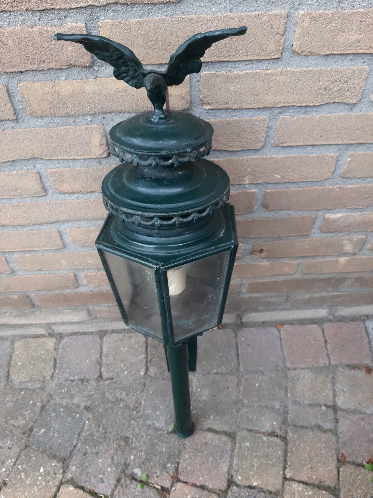 oude koetslamp / buitenlamp, Ophalen, Gebruikt, Netvoeding