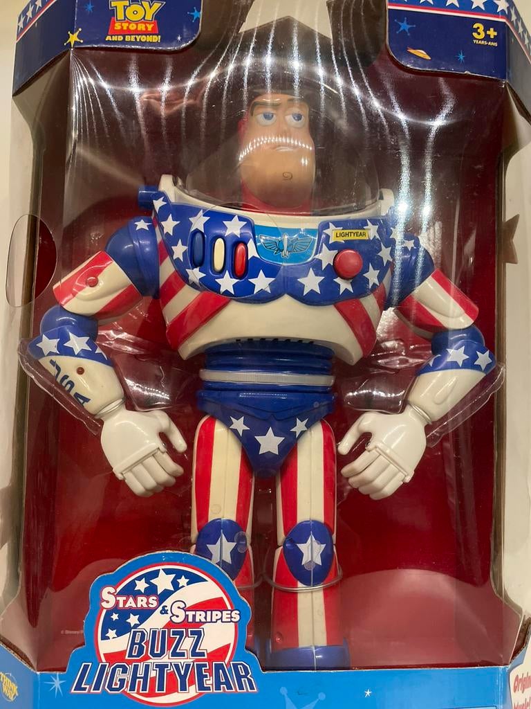Amerikaanse buzz lightyear toy story, Verzamelen, Ophalen of Verzenden, Overige figuren, Zo goed als nieuw, Beeldje of Figuurtje