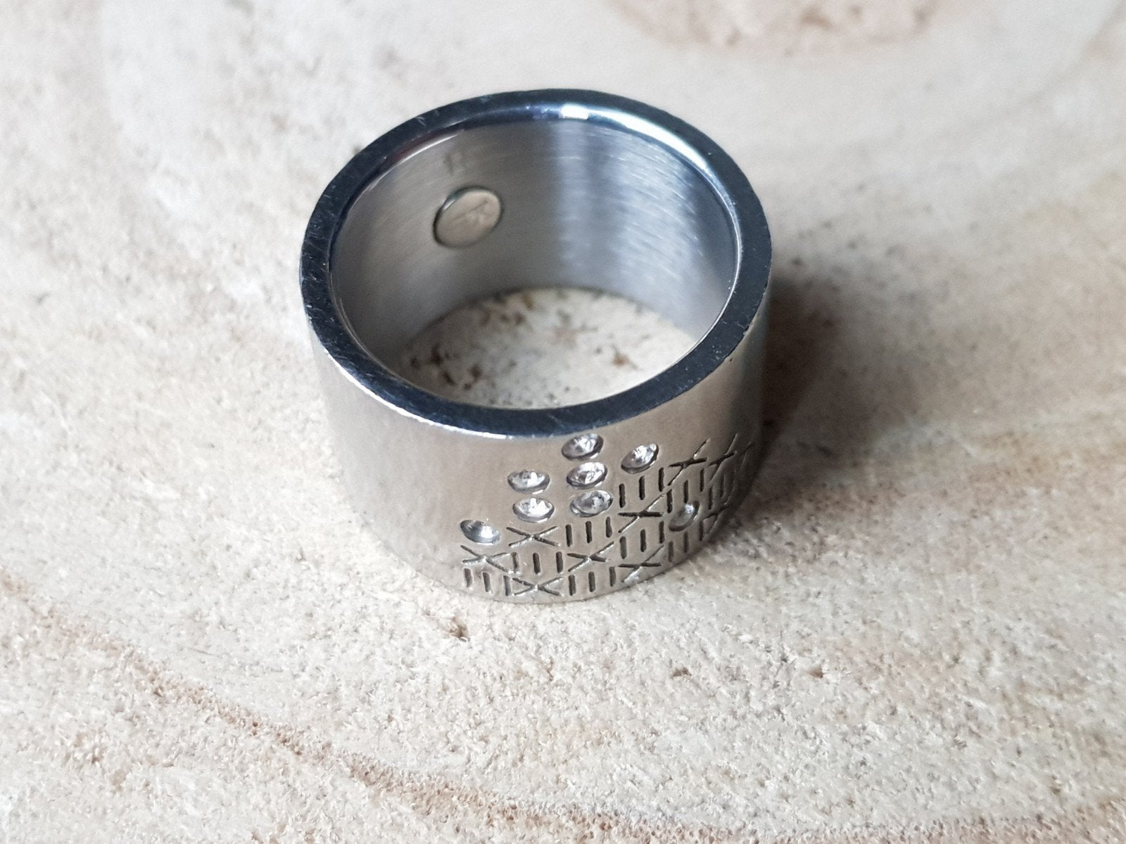 Energetix ring maat 21 nieuw maar met lichte krasjes, Met kristal, 20 of groter, IJzer of Staal, Nieuw