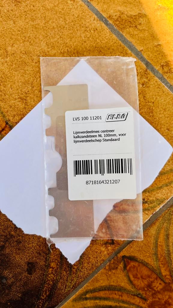 Kalkzandsteen 100mm lijmverdeelmes voor lijm verdeel schep, Doe-het-zelf en Verbouw, Verzenden, Nieuw, Kalkzandstenen