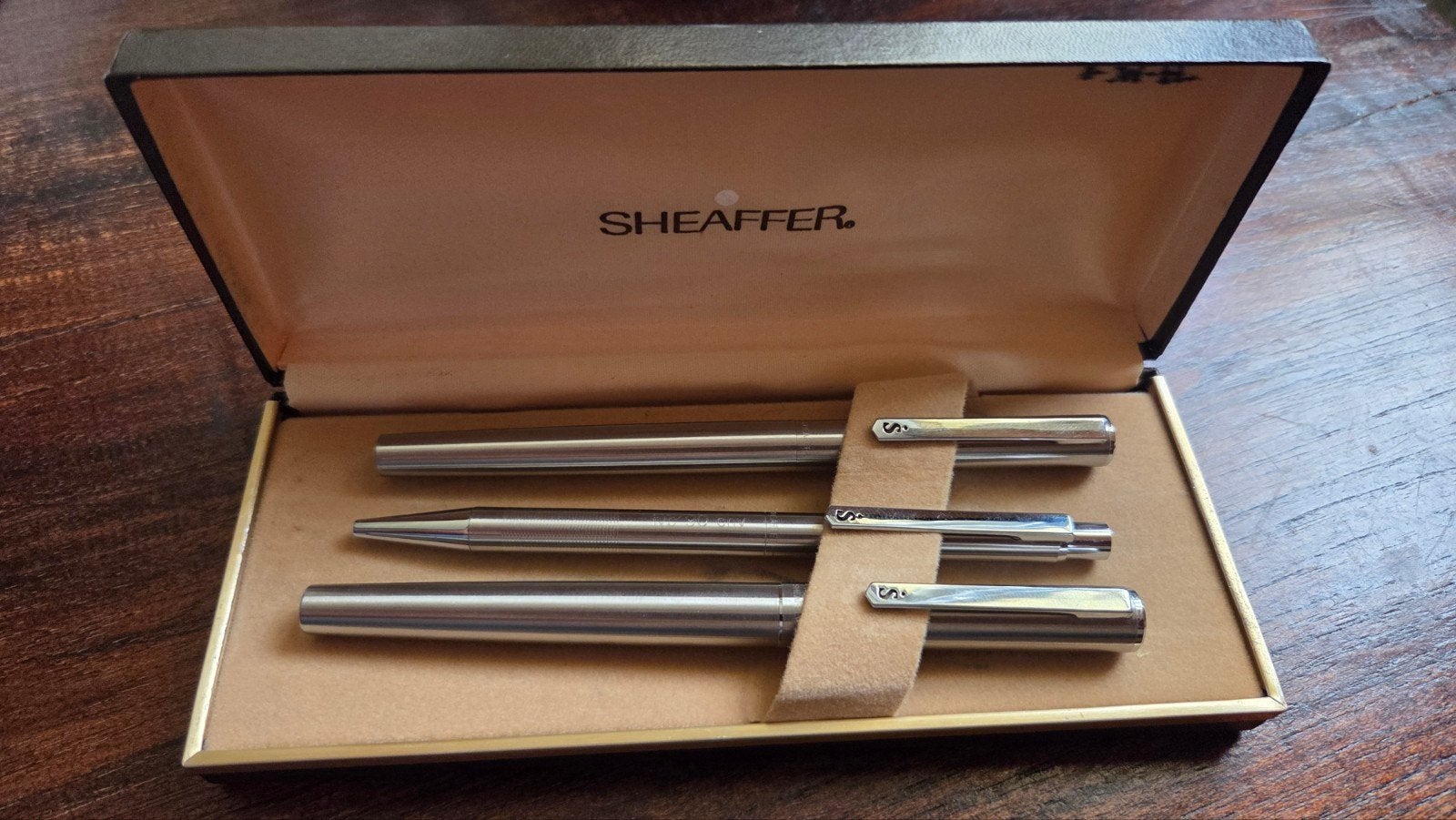 Sheaffer IVB 90 CNV: Pennenset: Vulpen, Balpen & balpen in D, Verzamelen, Ophalen, Sheaffer, Gebruikt, Balpen