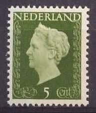 Nederland NVPH nr 474 ongebruikt Koningin Wilhelmina 1948, Postzegels en Munten, Postzegels | Nederland, Ophalen of Verzenden