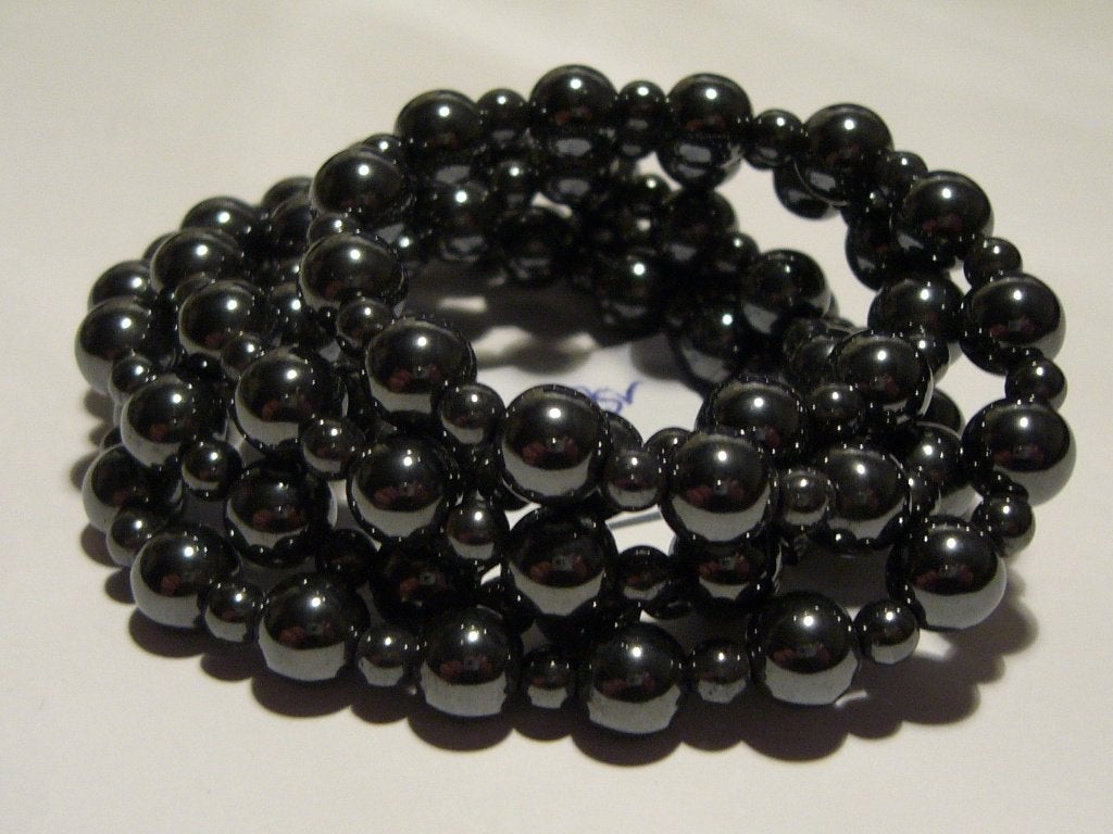 hematiet lange ketting 80cm mineraal edelsteen hematite, Sieraden, Tassen en Uiterlijk, Zwart, Ophalen of Verzenden, Zo goed als nieuw