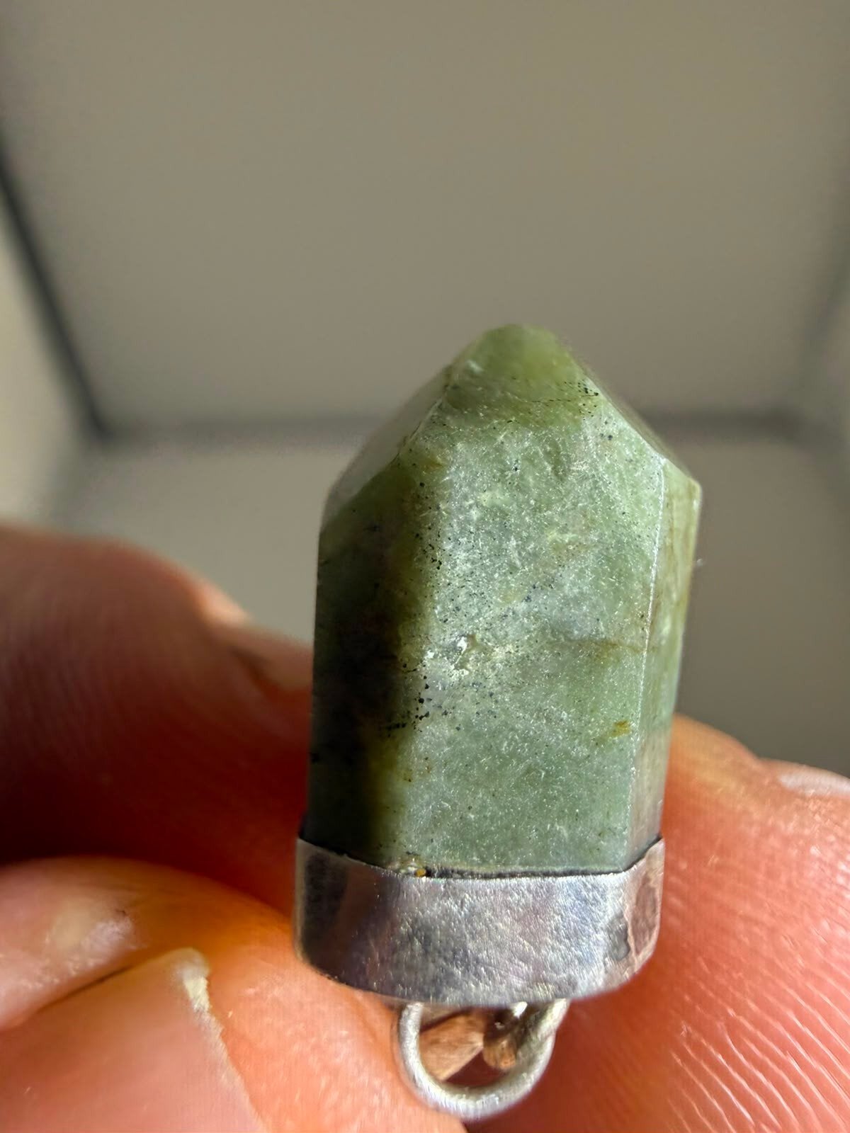 Peridot Zilveren Hanger N731 - 2.6g, 30x9x7mm, Csj, Nieuw, Ophalen of Verzenden, 2263cc