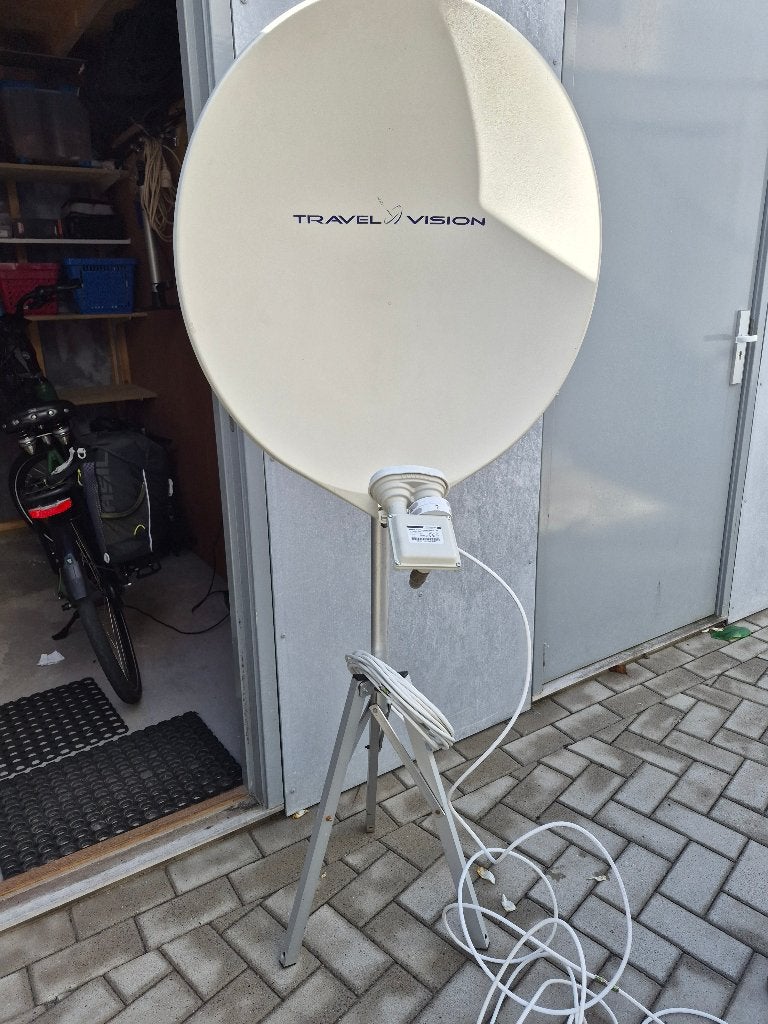 schotelantenne travelvision, Audio, Tv en Foto, Schotelantennes, Zo goed als nieuw, (Schotel)antenne, Overige merken, Ophalen