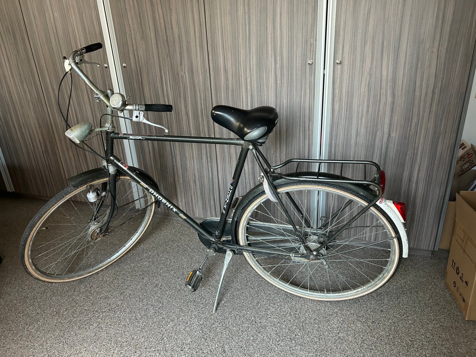 Phoenix Mentor donkergroene herenfiets met 2 versnellingen, Fietsen en Brommers, Gebruikt, Versnellingen, 57 tot 61 cm, Schijfrem
