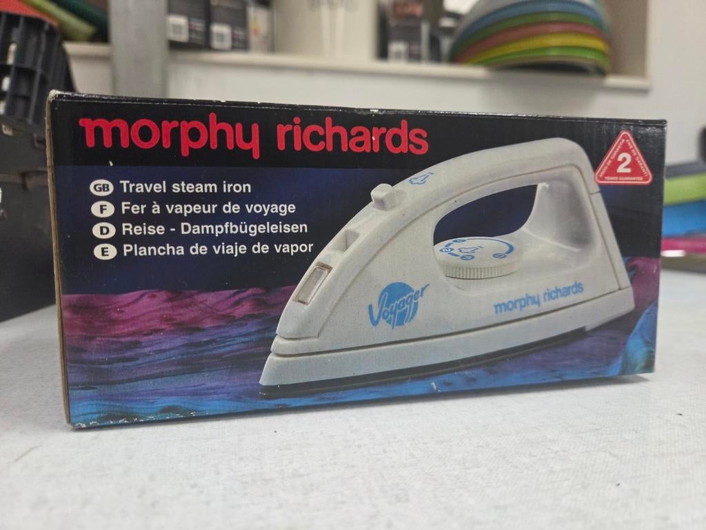 Morphy Richards Voyager Reisstrijkijzer - Nieuw in doos, Ophalen of Verzenden, Nieuw, Strijkijzer met snoer