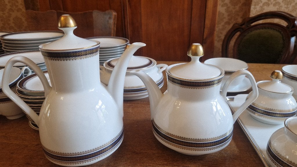 Twaalf delig servies, Ophalen, Klassiek, Zo goed als nieuw, Porselein