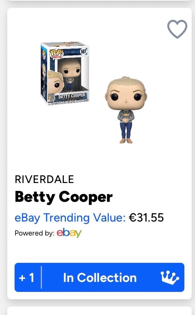 Funko Pop! Riverdale Betty Cooper #587, Ophalen of Verzenden, Zo goed als nieuw