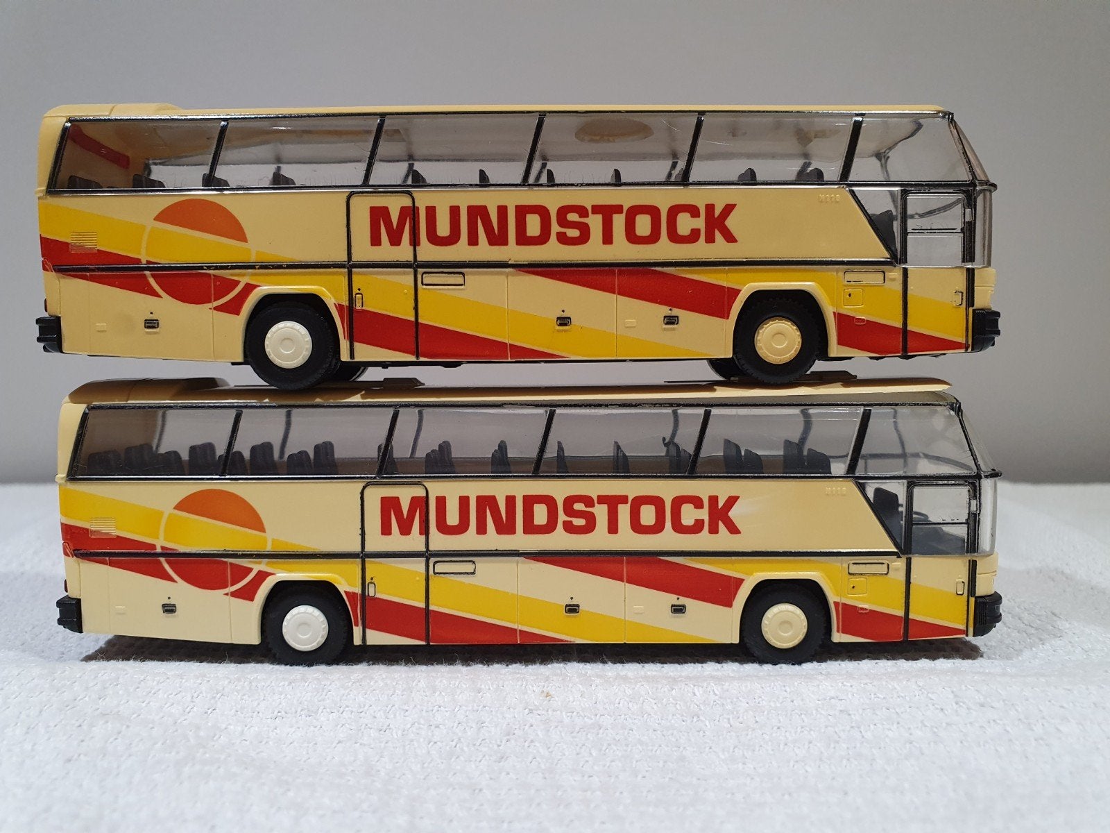 Rietze Neoplan Cityliner bus 2 stuks Mundstock 1:87, Ophalen of Verzenden, Gebruikt, Bus of Vrachtwagen, Rietze