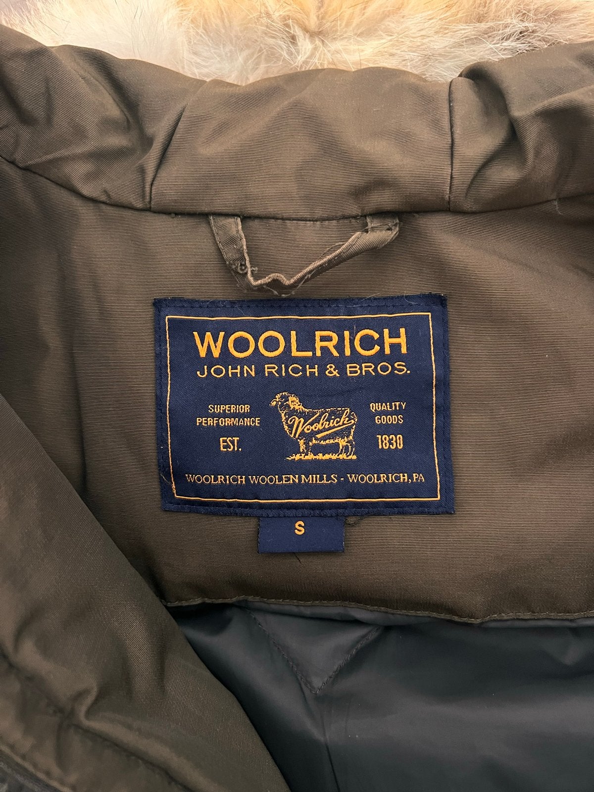 Woolrich winterjas in maat S, Ophalen of Verzenden, Zo goed als nieuw, Zwart