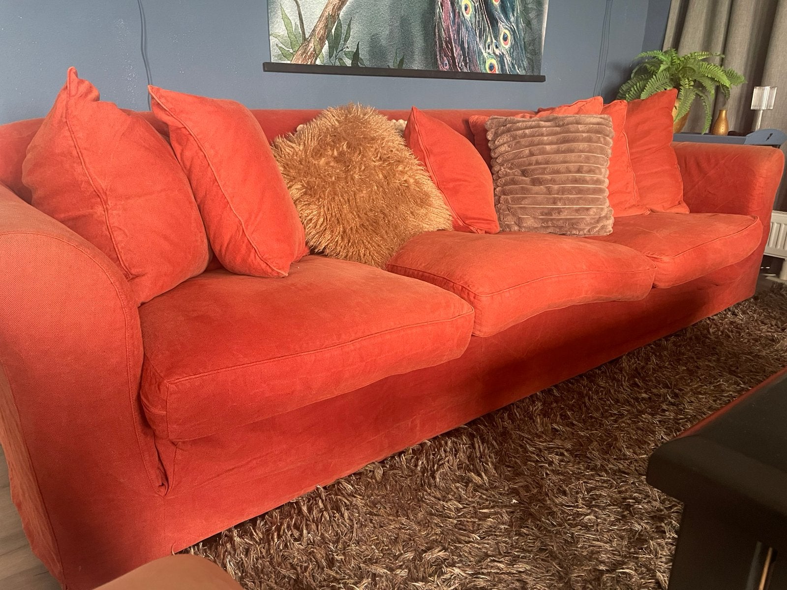 Linteloo 3zits bank breedte 270 gratis, Ophalen, 250 tot 300 cm, Gebruikt, Driepersoons