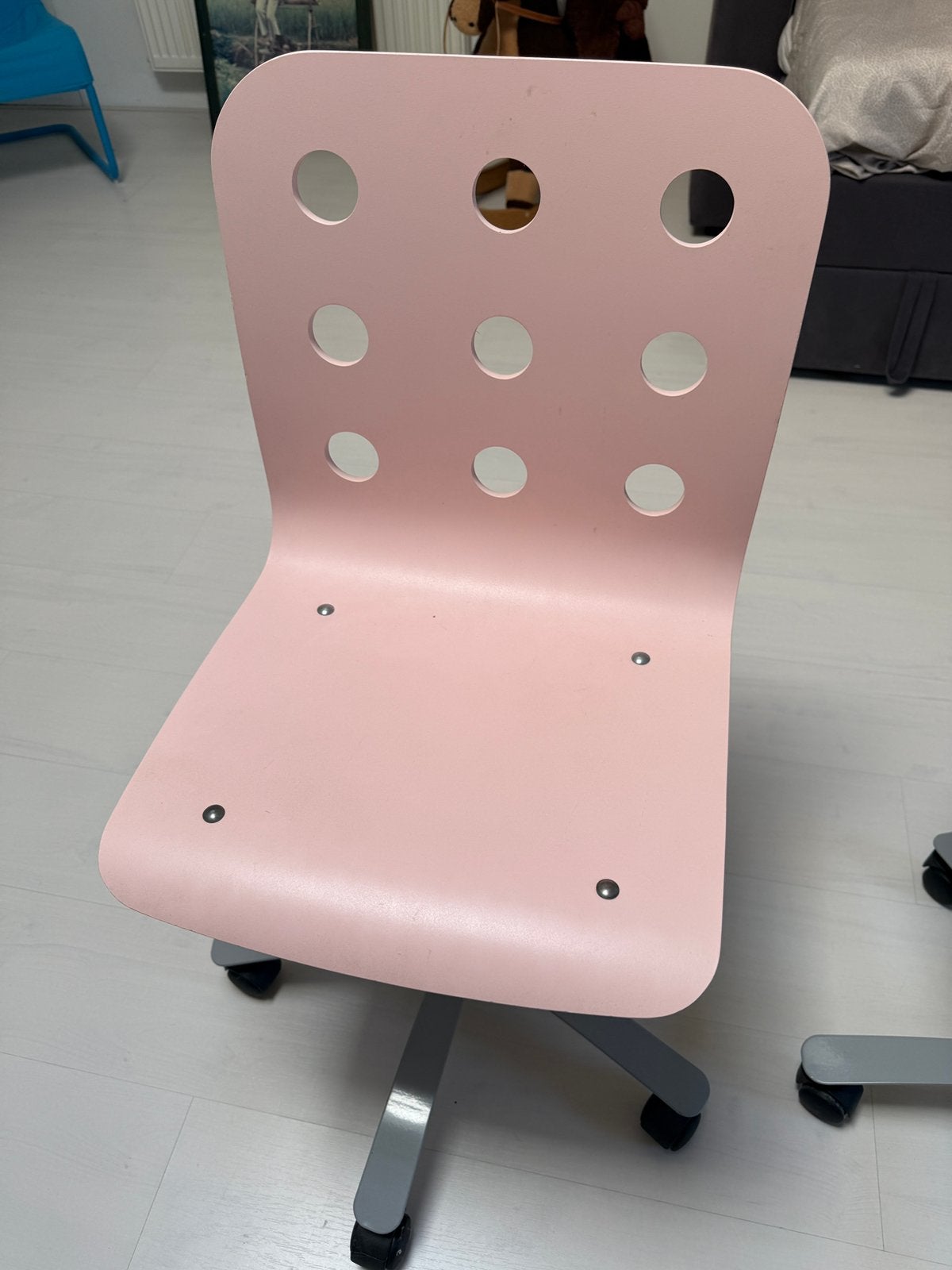Ikea kinder bureaustoel, Huis en Inrichting, Ophalen, Gebruikt, Roze, Bureaustoel