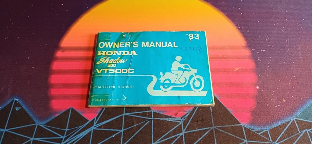 Honda Shadow VT500C 1983 - Gebruikershandleiding, Motoren, Handleidingen en Instructieboekjes, Ophalen of Verzenden, Honda