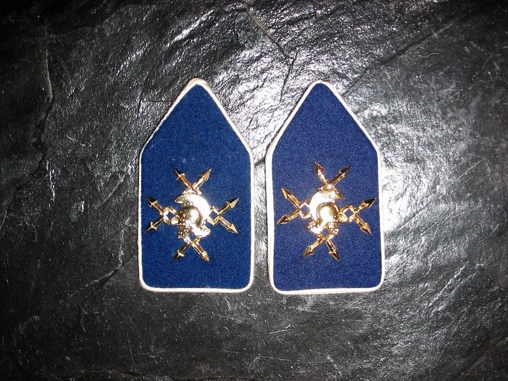 7 Kraagspiegels Verbindingstroepen, Ophalen of Verzenden, Landmacht, Nederland, Overige typen