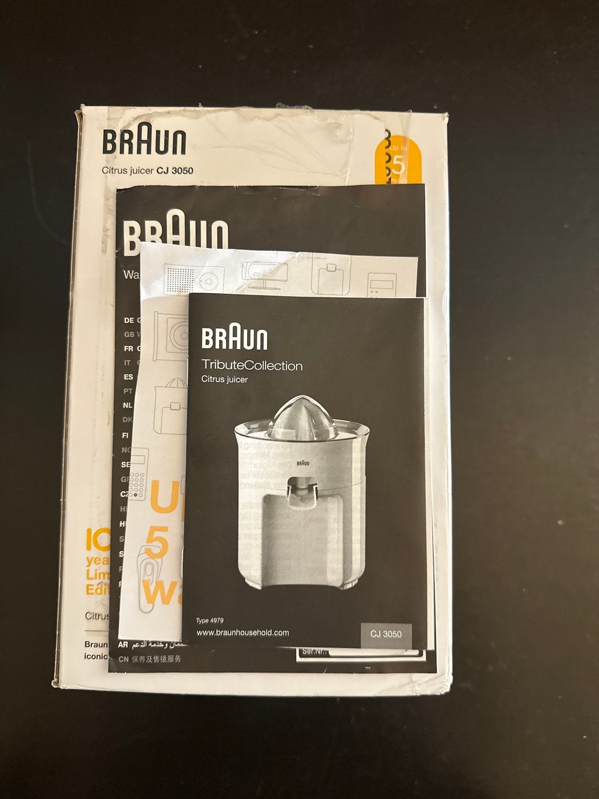 Braun Citruspers CJ 3050 - Nieuw in doos, ., Nieuw, Ophalen of Verzenden, .
