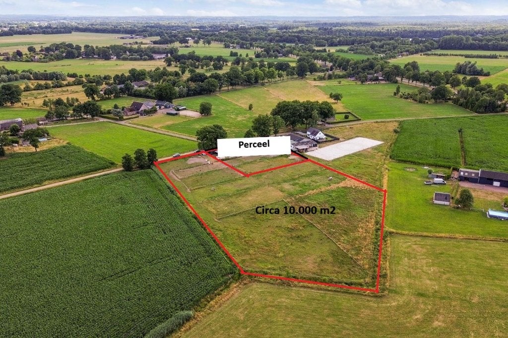 Perceel weidegrond te koop van circa 10.000m2, Weidegang, 4 paarden of pony's of meer