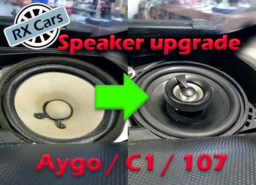 Speakers upgrade voor Toyota Aygo Citroen C1 107 + inbouw, SpeakerS, Nieuw, Ophalen of Verzenden, Speakers