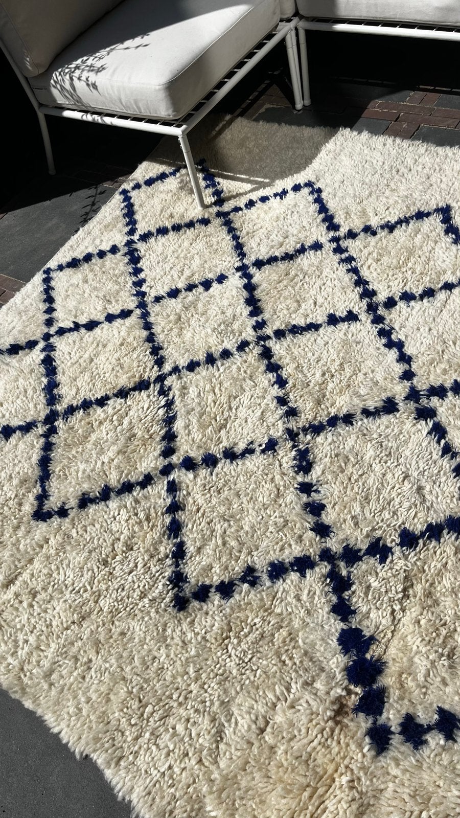 Marokkaans Beni Ouarain kleed 290 x 150 cm, Huis en Inrichting, Stoffering | Tapijten en Kleden, Ophalen, Minder dan 50 cm, Gebruikt