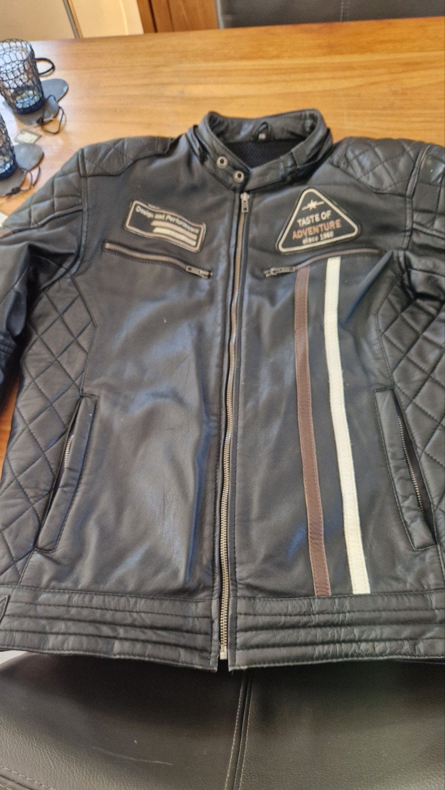 Difi Leren Motorjas - Zwart, Maat 56, Ophalen of Verzenden
