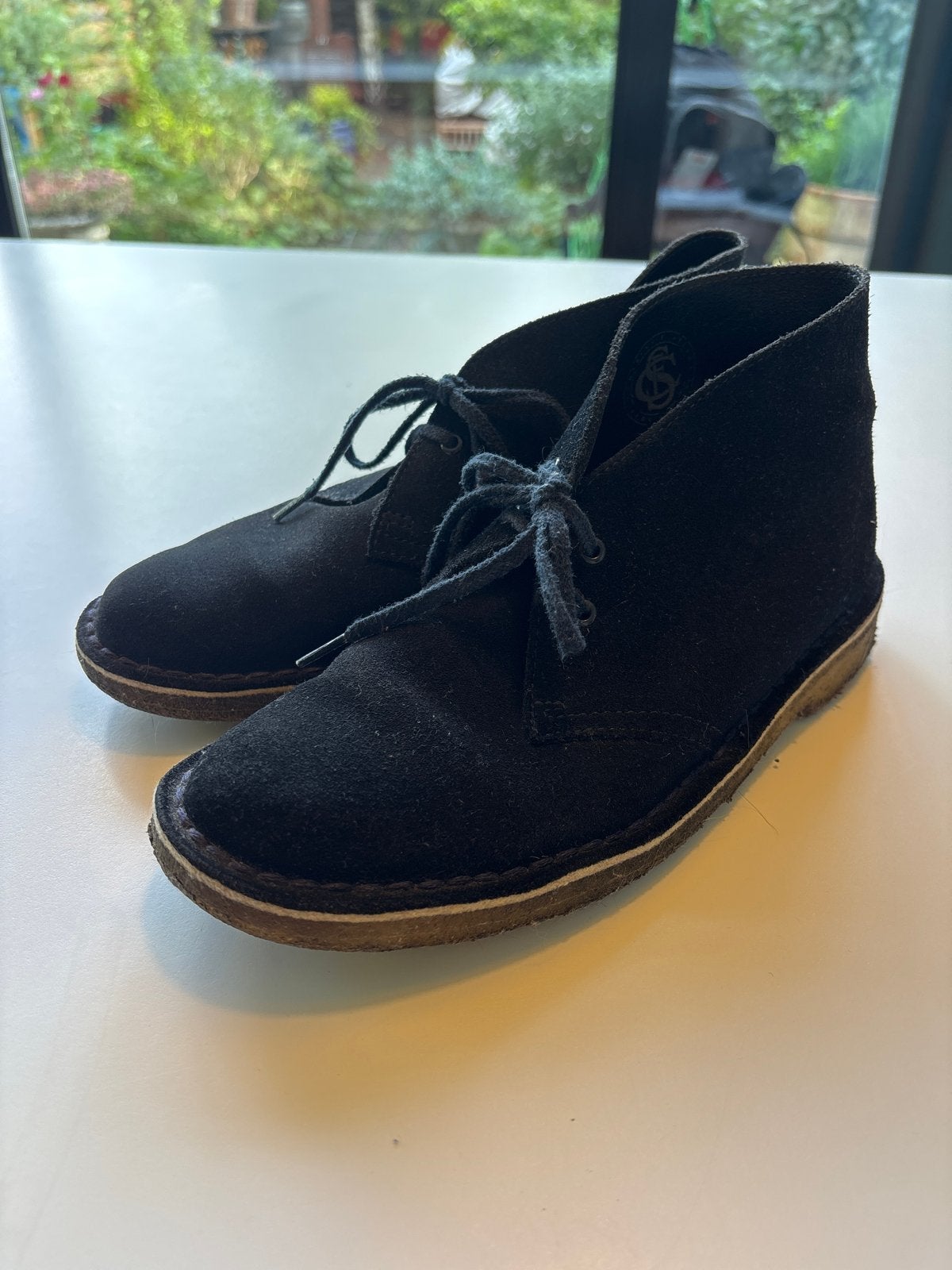 Clarks Originals Desert Boots donkerblauw Suède maat 38, Ophalen of Verzenden, Zo goed als nieuw, Blauw